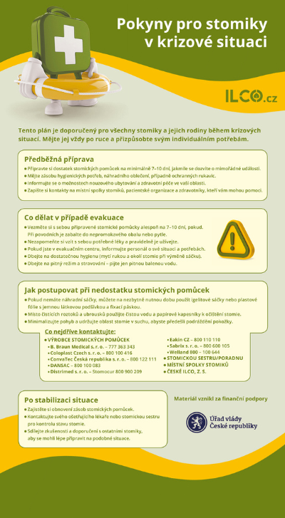 Pokyny pro stomiky v krizové situaci