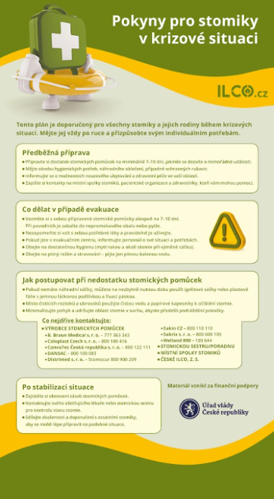 Pokyny pro stomiky v krizové situaci